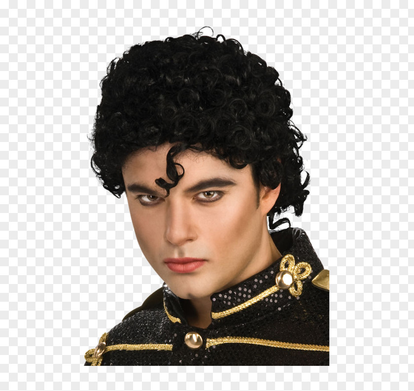 Michael Jackson Jackson's Thriller Jacket Wig Costume PNG