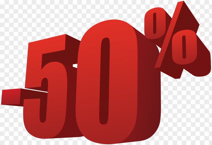 50% Off Sale Transparent Image PNG
