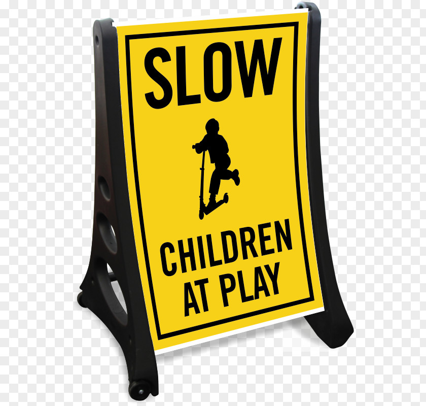 Child Slow Children At Play Traffic Sign PNG