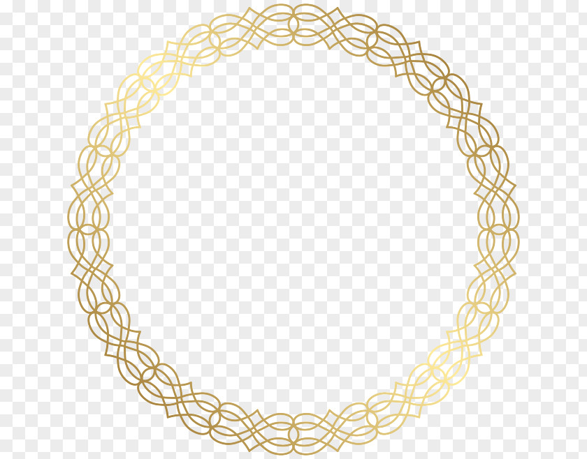 Golden Round Text Box Gold Clip Art PNG