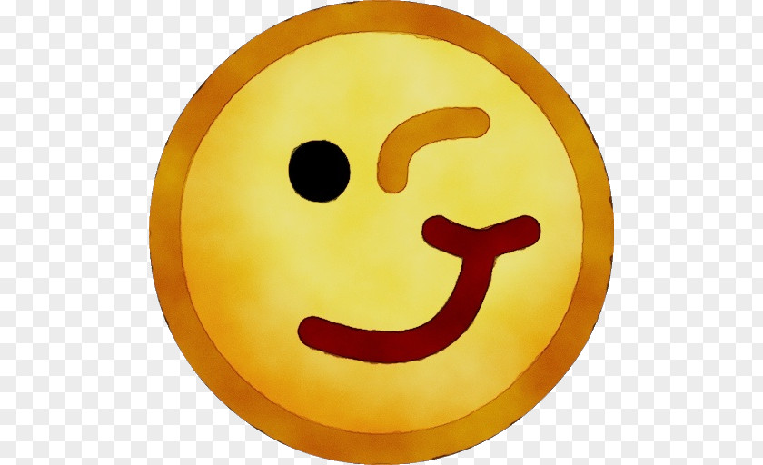Happy Orange Emoticon PNG