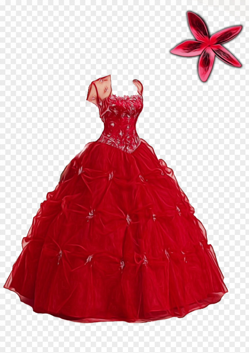 Aline Day Dress Clothing Red Pink Gown PNG
