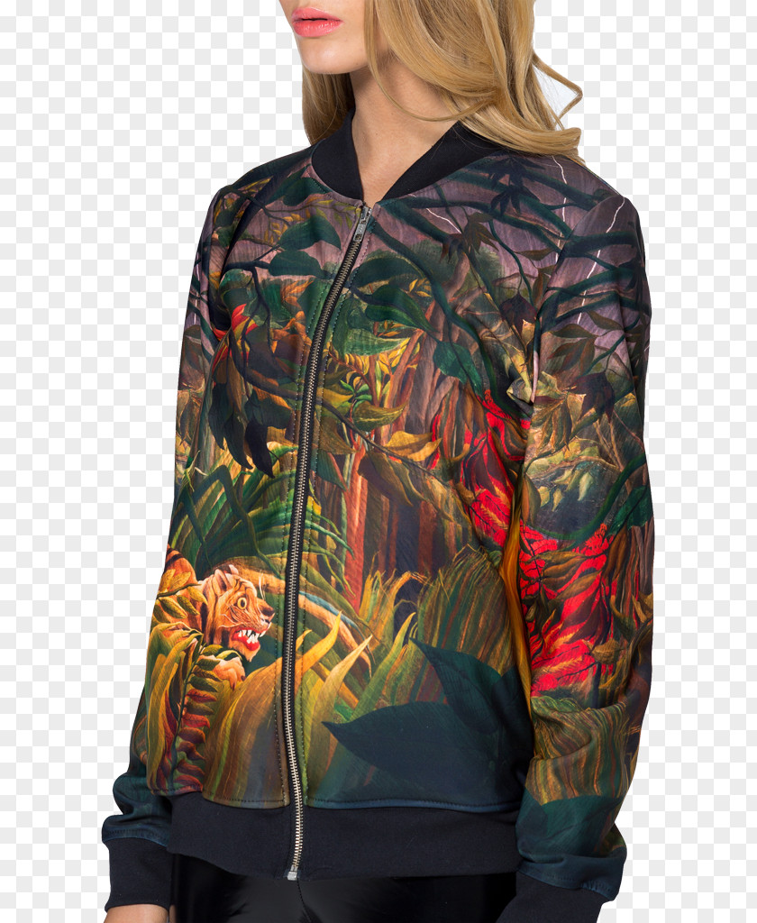 Milk Tornado Hoodie Tiger In A Tropical Storm Textile Piano PNG