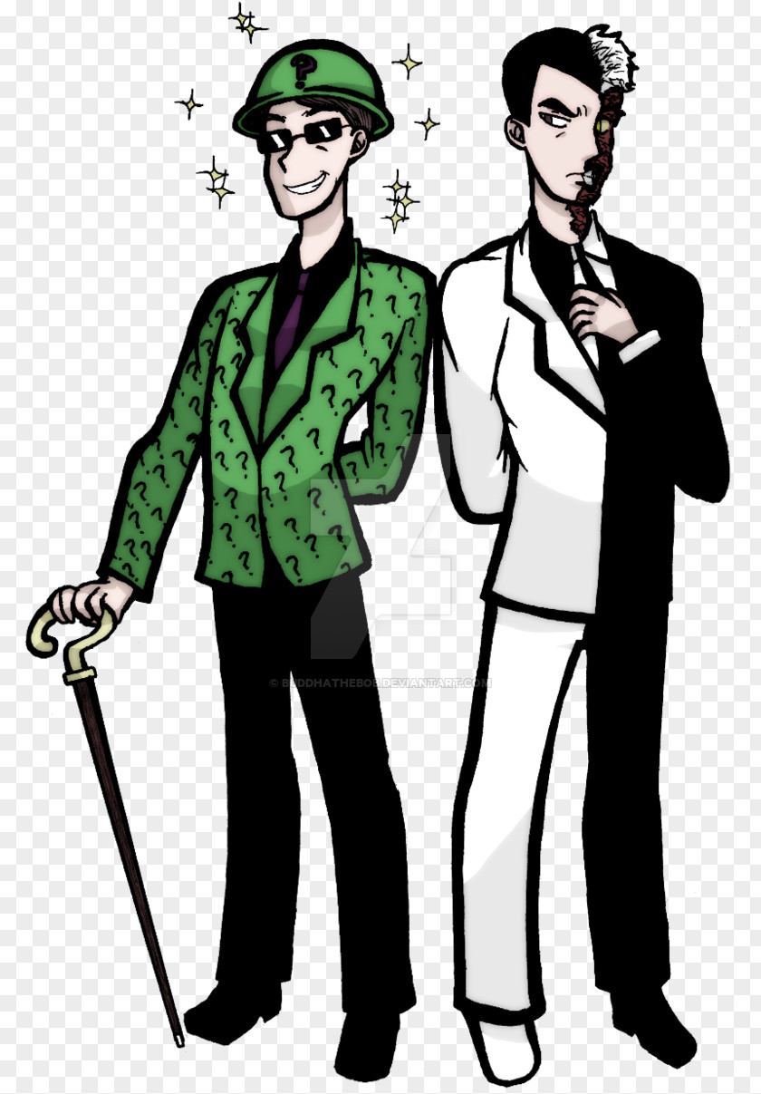 The Riddler Two-Face Comics Art PNG