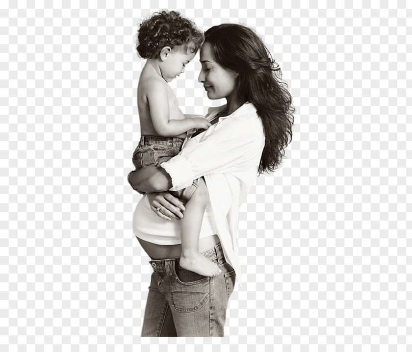 Woman Black And White Child PNG