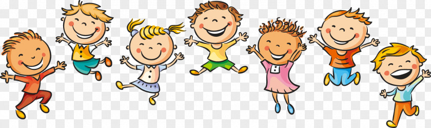 61 Hand-drawn Cartoon Dancing Children Drawing Child Happiness Illustration PNG