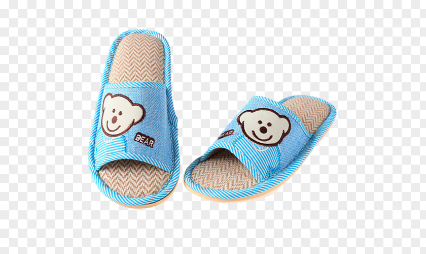 Bear Slippers Flax Slipper Icon PNG