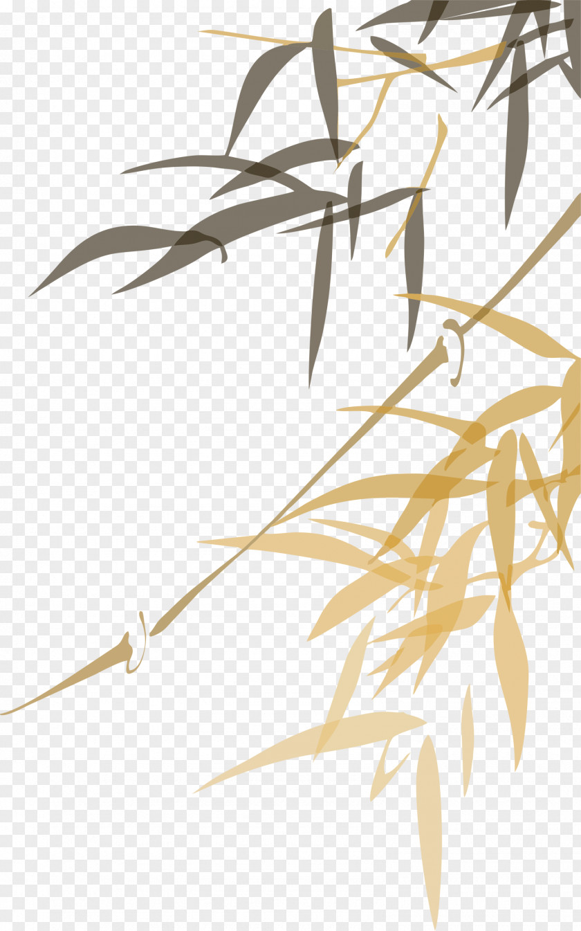 China Wind Ink Wash Painting Vector Graphics Bamboo Image PNG