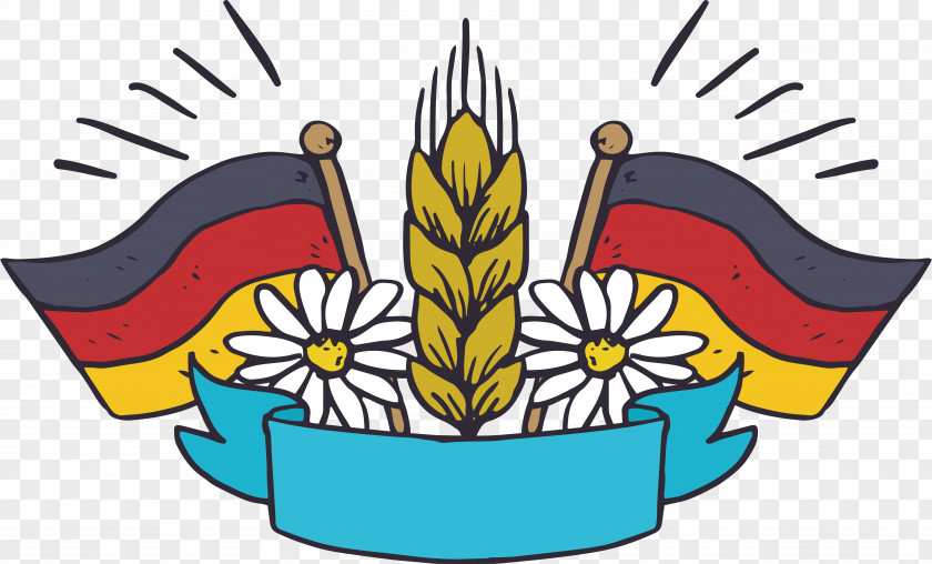 German Flag, Wheat Spike, Poster Flag Of Germany PNG