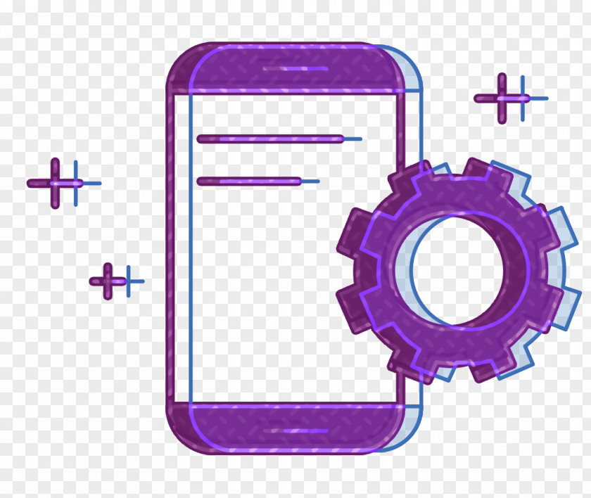 Mobile Phone Case Violet App Icon Development Application PNG