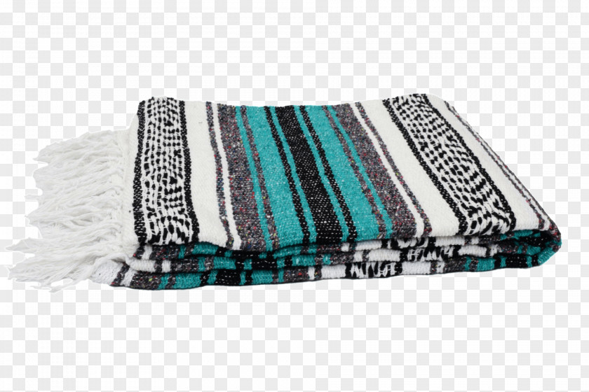 Serape Blanket Poncho Saltillo Turquoise PNG