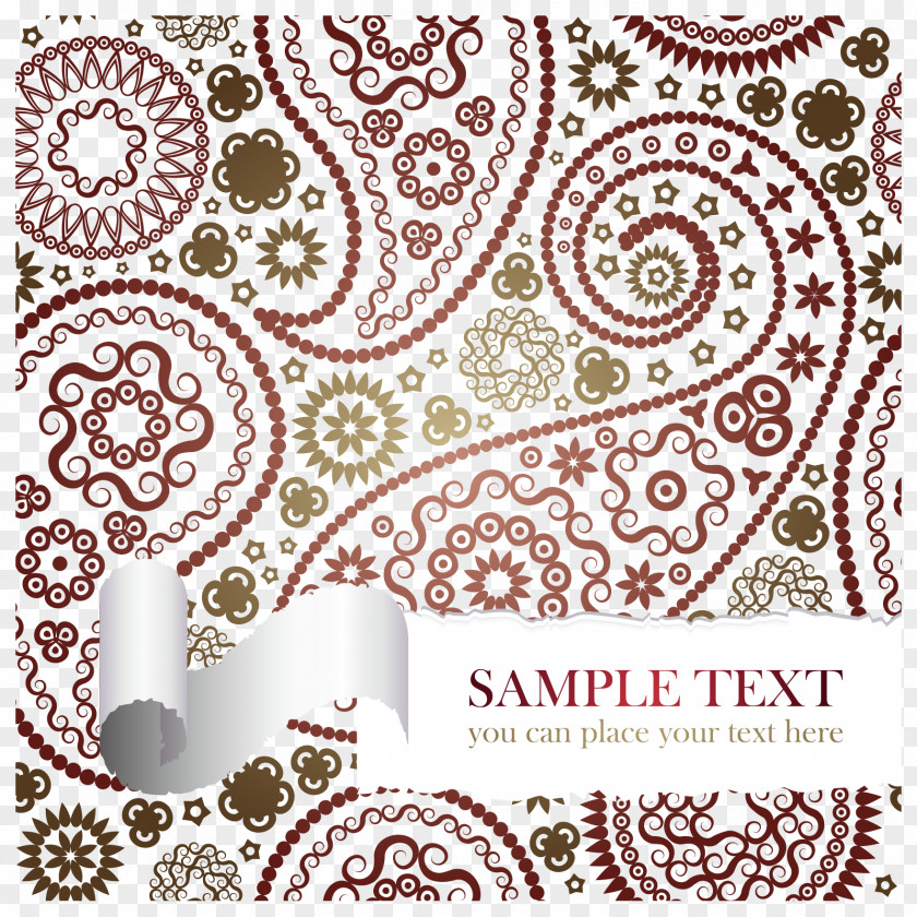 Tear The Paisley Background Vector Motif Download Pattern PNG