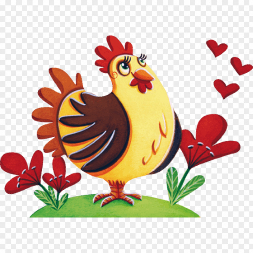 Chicken Rooster Drawing Clip Art Sticker PNG