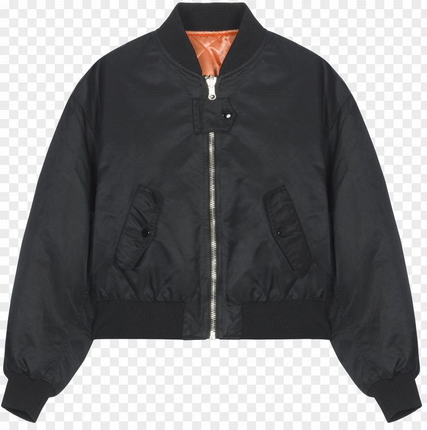 Jacket Flight MA-1 Bomber Leather Trench Coat PNG