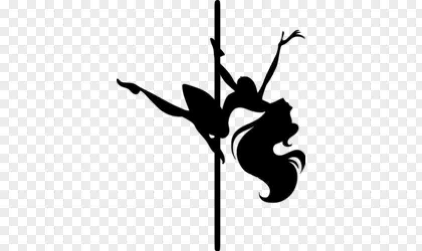 Logo Plant Pole Dance Vault Black-and-white Silhouette Clip Art PNG