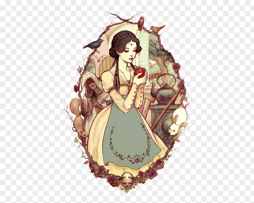 Princess Snow White Queen Rapunzel Drawing Illustration PNG
