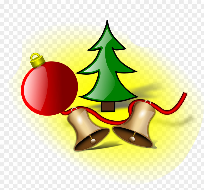 Cartoon Bell Cliparts Christmas Tree Illustration PNG
