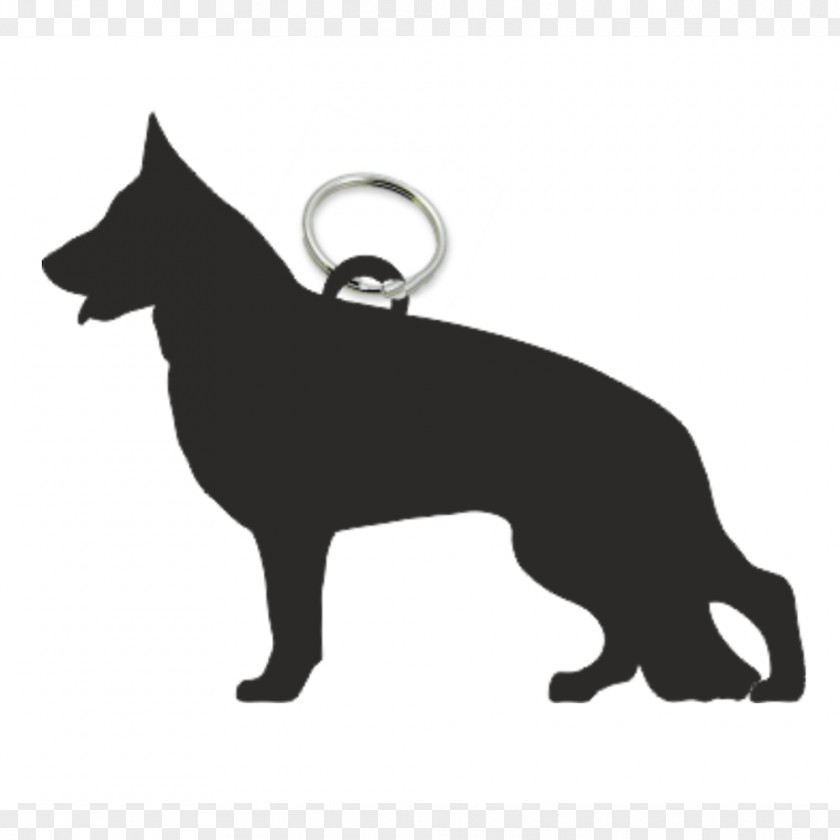 Puppy The German Shepherd White Silhouette PNG