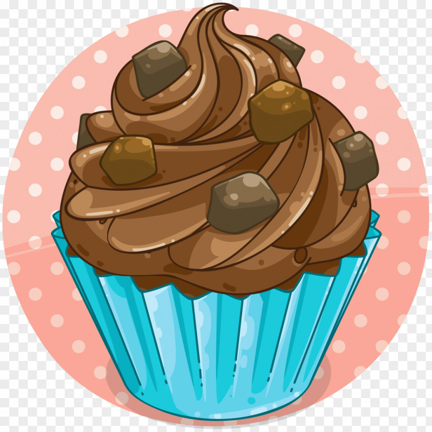 Chocolate Cupcake Muffin Buttercream Frozen Dessert Flavor PNG