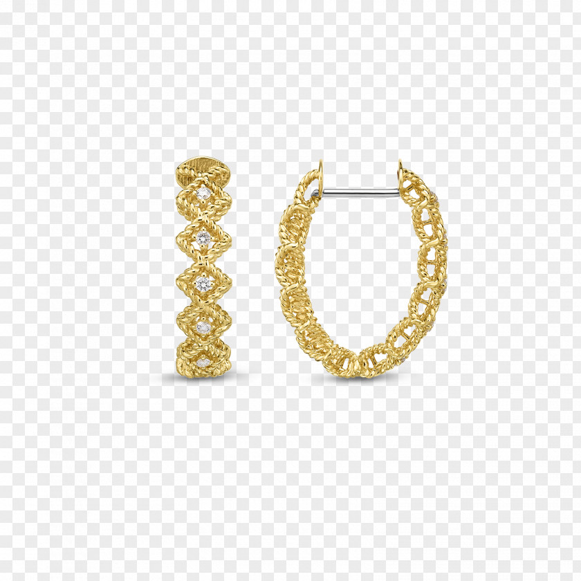 Hoop Earring Jewellery Colored Gold Diamond PNG