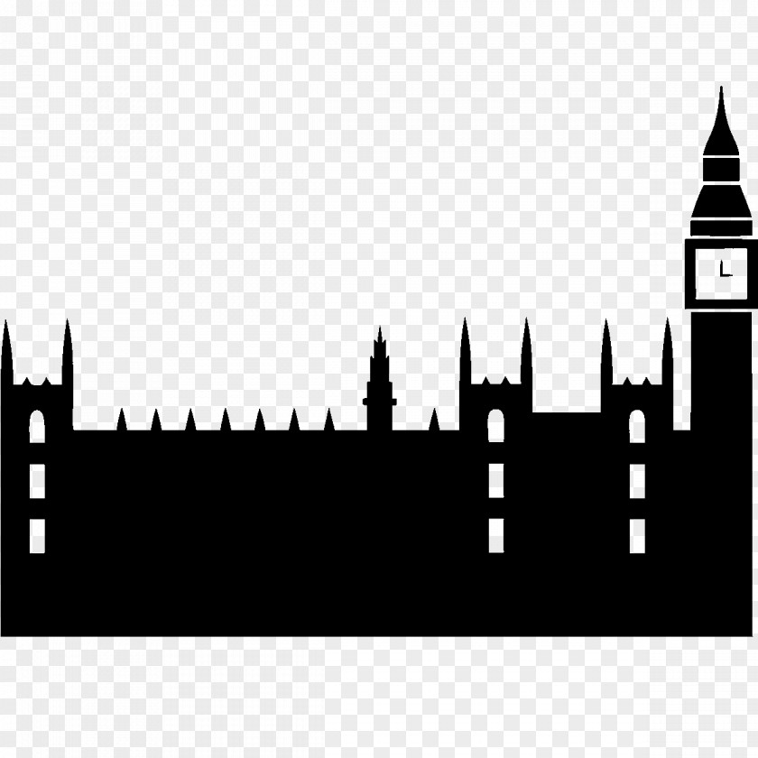 United Kingdom Facade Black And White Architecture PNG