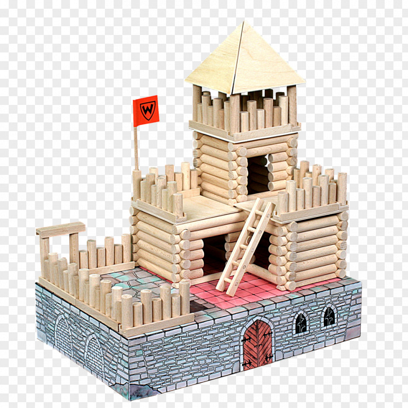 Wood Toy Block Construction Set Architectural Structure PNG