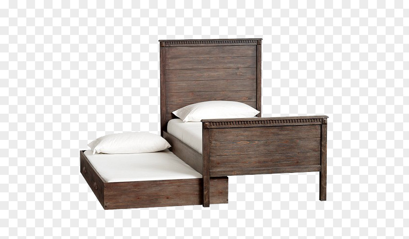 3d Model Of Decorative Furniture Bed Frame Trundle Bedroom PNG