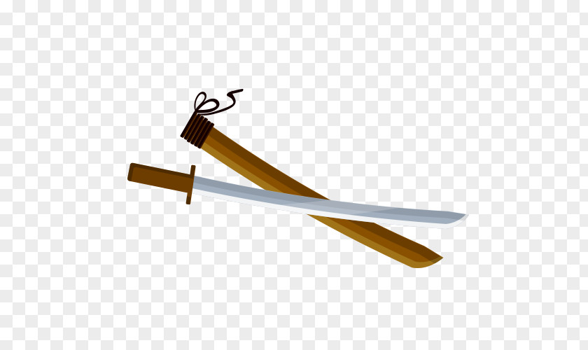 Cartoon Samurai Sword Japanese Katana PNG