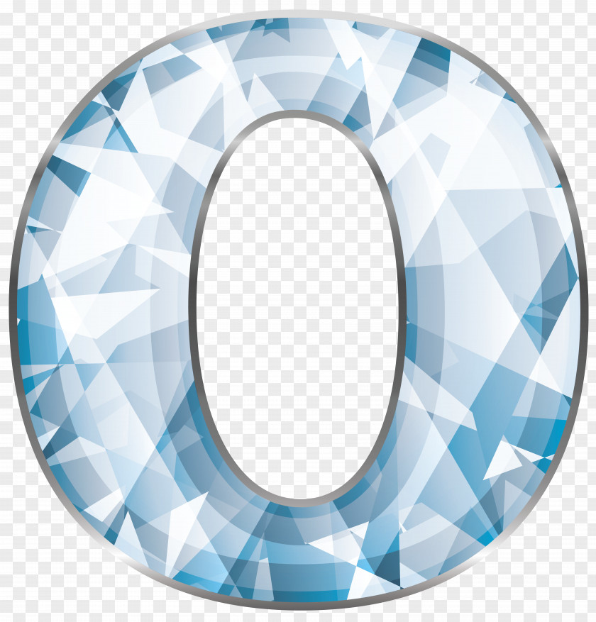 Crystal Number Zero Clipart Image 0 Clip Art PNG