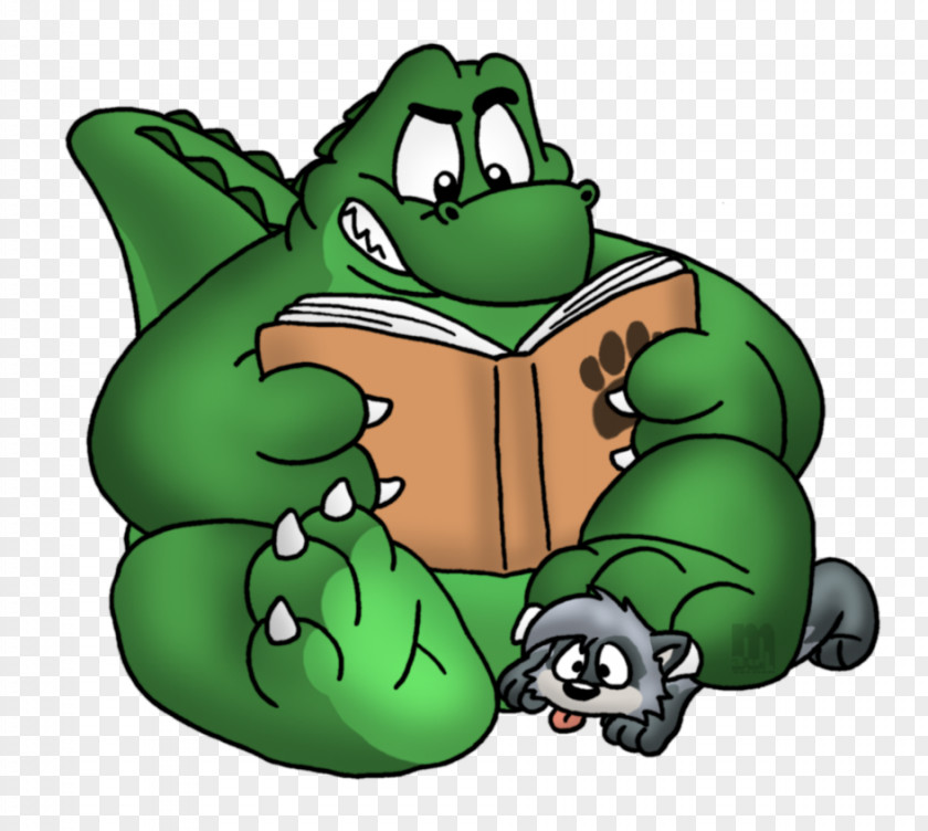 Story Time Frog Green Character Animated Cartoon PNG
