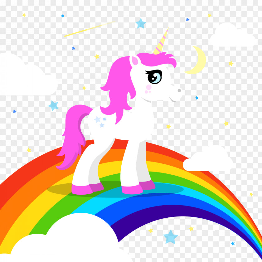 Vector Rainbow Horse Unicorn Case PNG