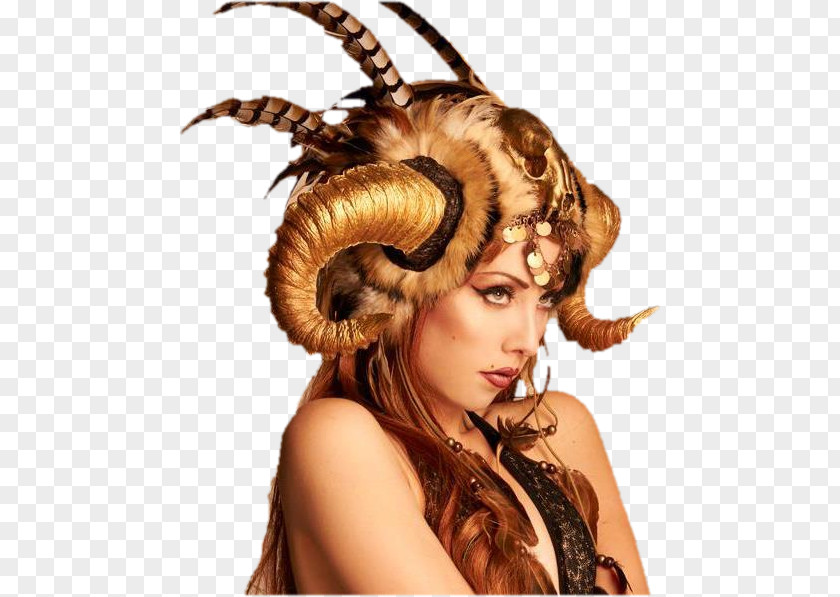 Aries Headgear Woman Costume Zodiac PNG