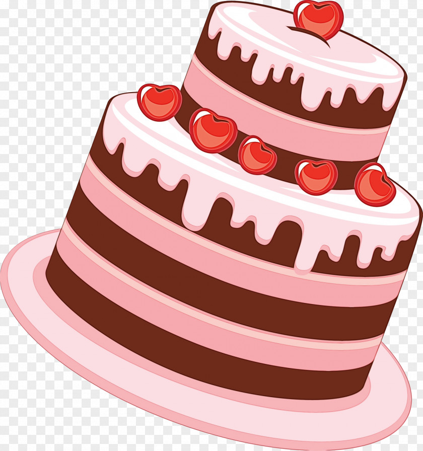 Dish Pastel Pink Birthday Cake PNG