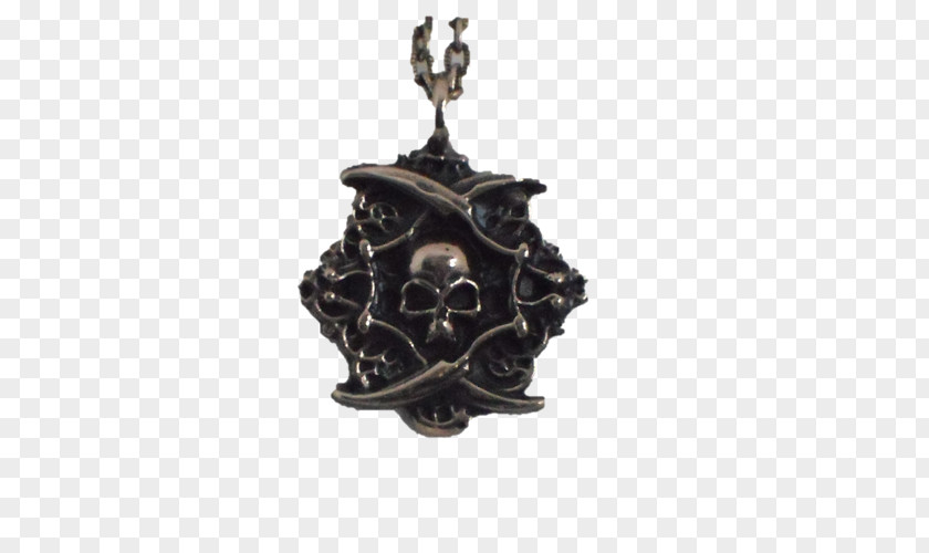 Irish Cloak Clasp Locket Silver PNG