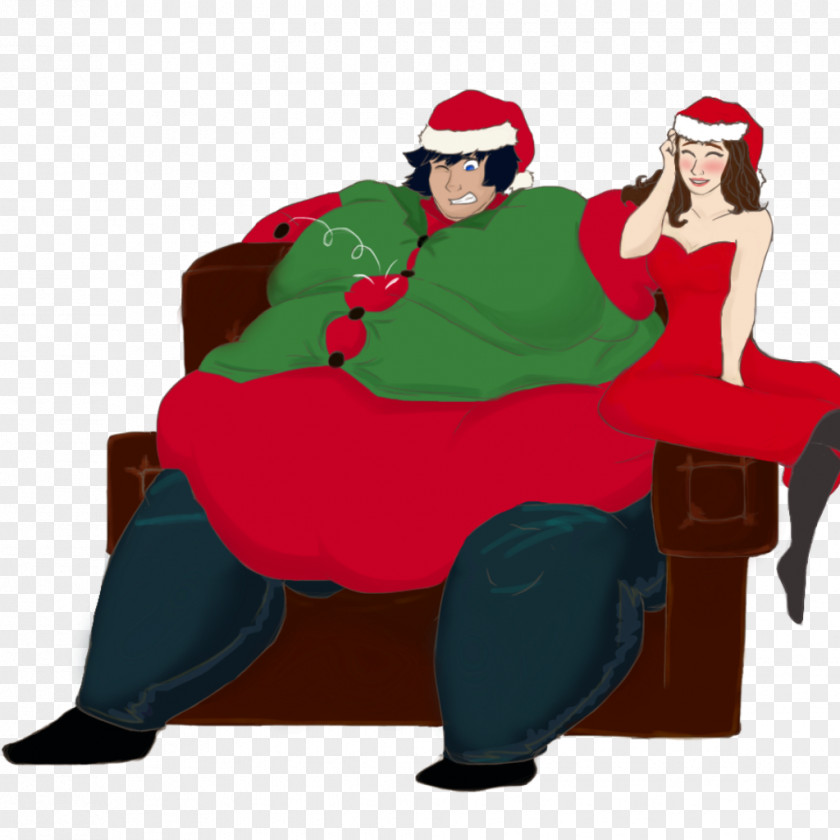 Muscle Gain And Weight DeviantArt Santa Claus Slob Guy Gilets PNG