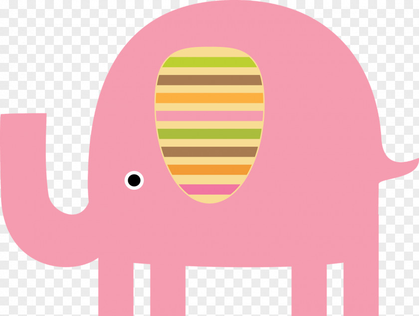 Pink Elephant Background PNG