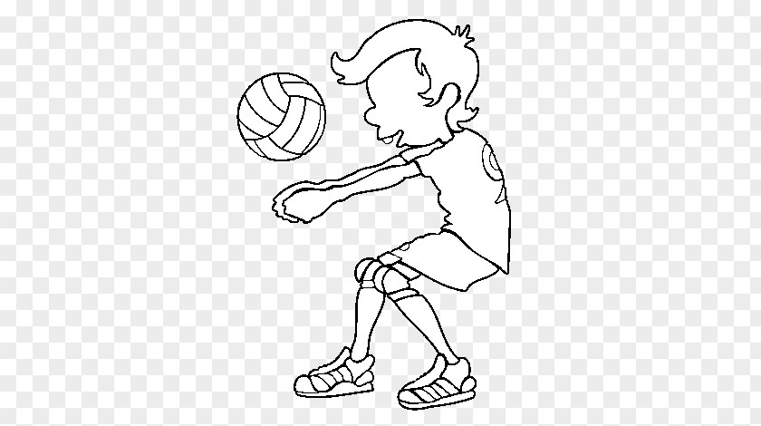 Volleyball Beach Sport Drawing PNG