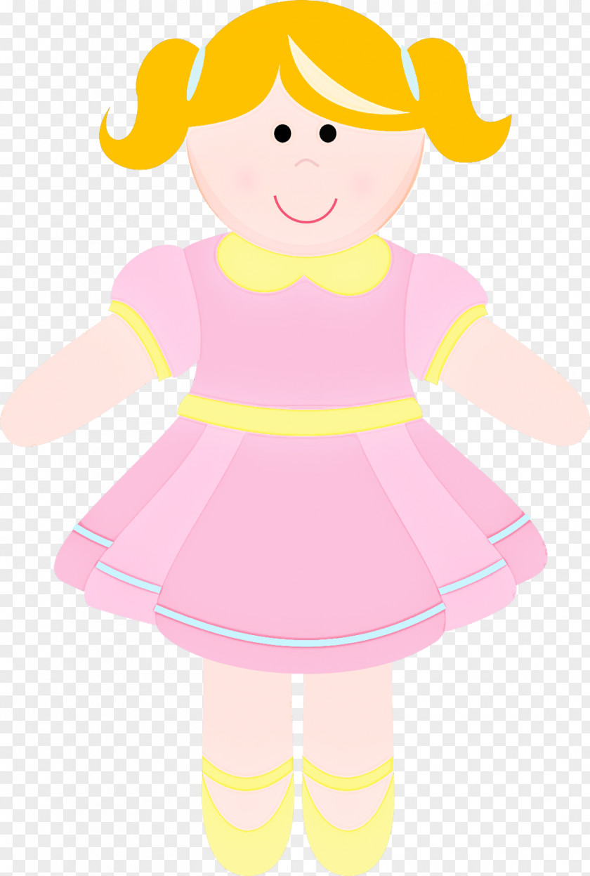 Cartoon Pink Yellow Child Baby & Toddler Clothing PNG