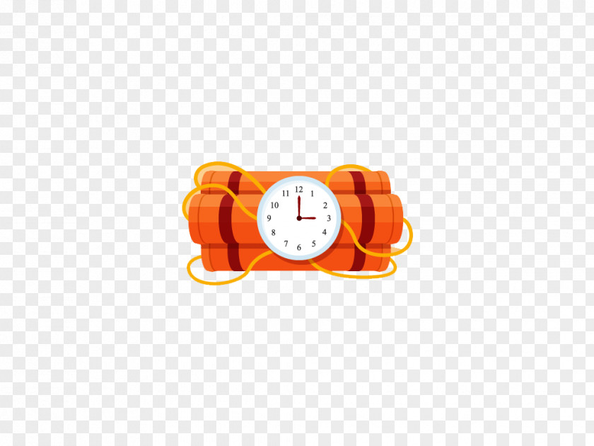 Flat Time Bomb Cartoon Icon PNG