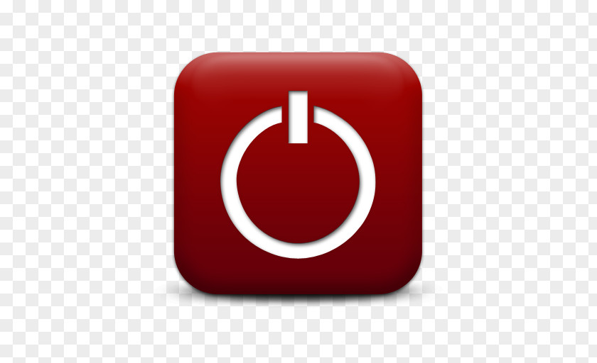 Red Power Button Icon Symbol Desktop Wallpaper Clip Art PNG