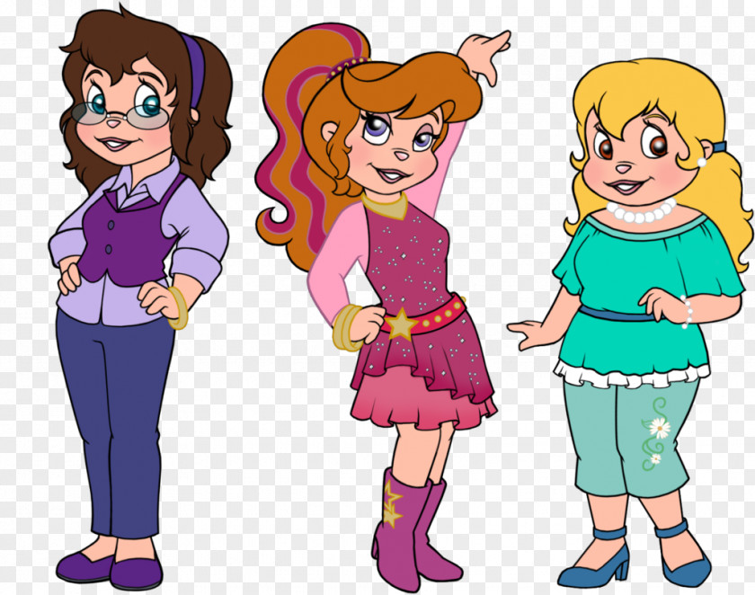 Brittany Chipmunk Eleanor Jeanette The Chipettes PNG