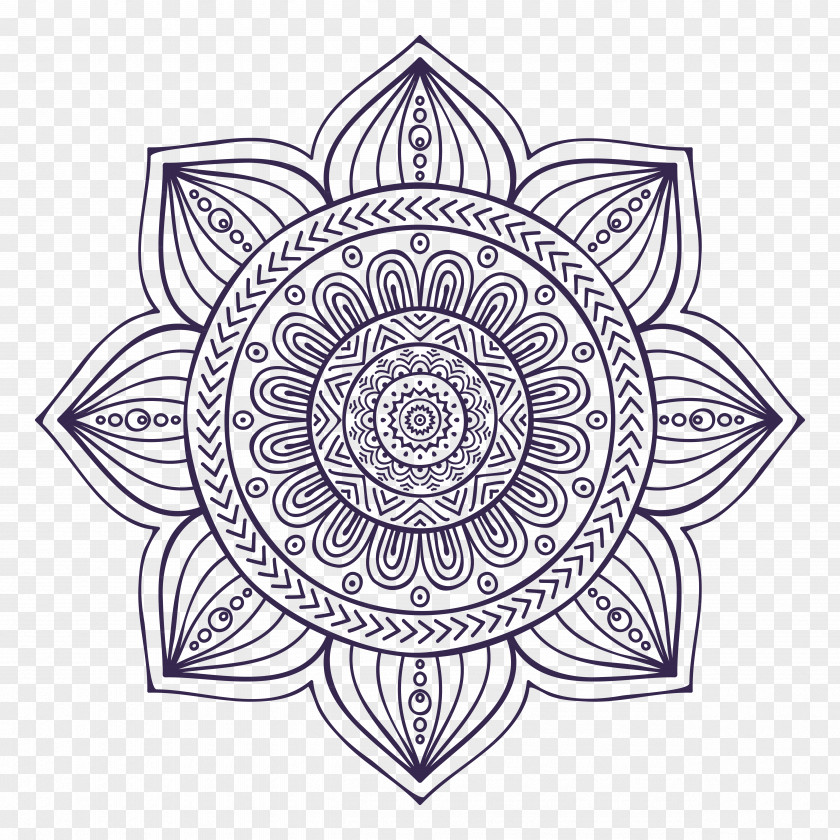 Mandala Drawing Art PNG