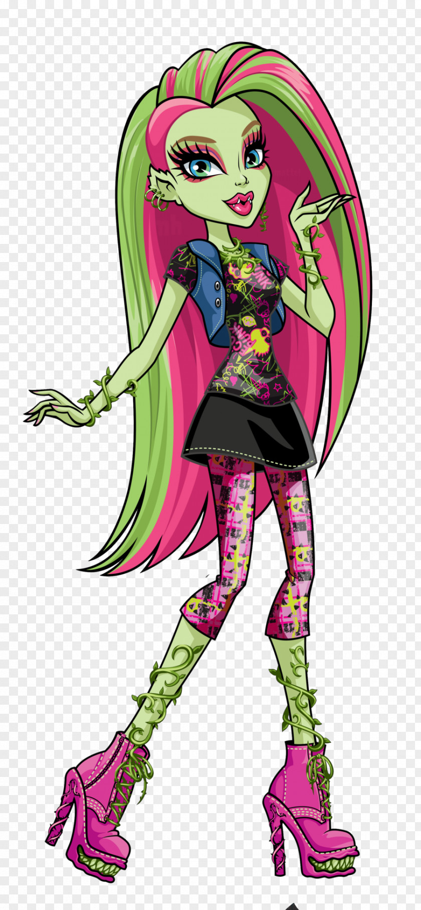 Monster High Doll Frankie Stein Venus Fashion Clothing PNG