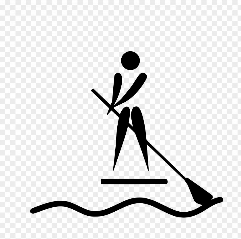 Pictogram Standup Paddleboarding Information Clip Art PNG