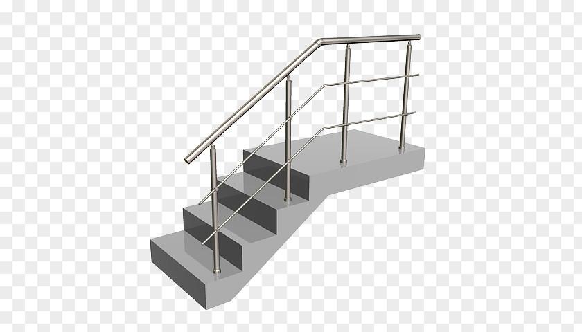 Stairs Stainless Steel Guard Rail Handrail PNG