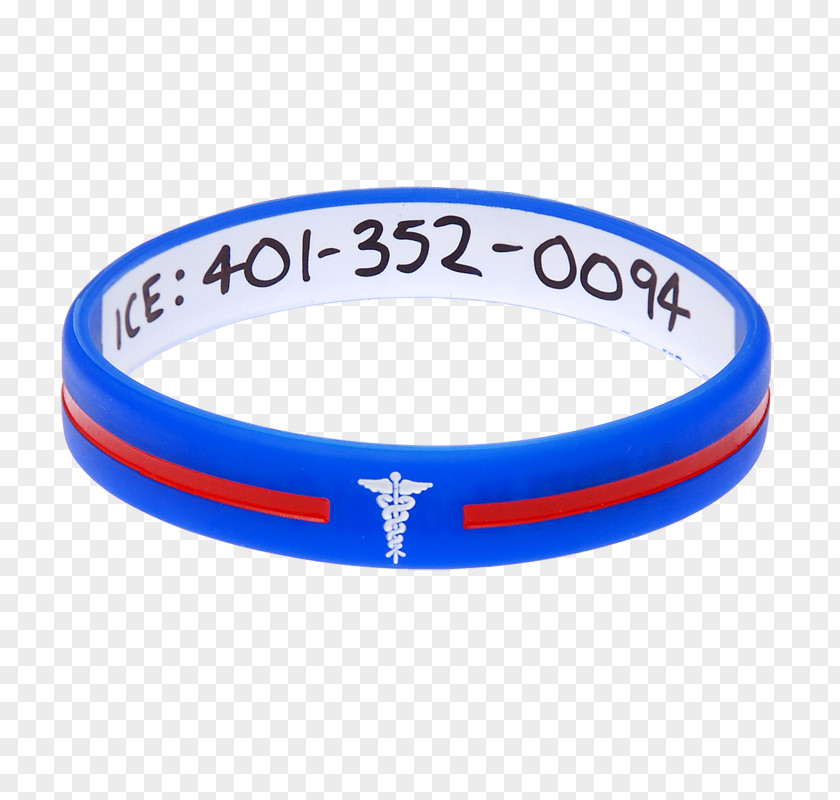 Allergy Medical Identification Tag Bangle Wristband Bracelet PNG
