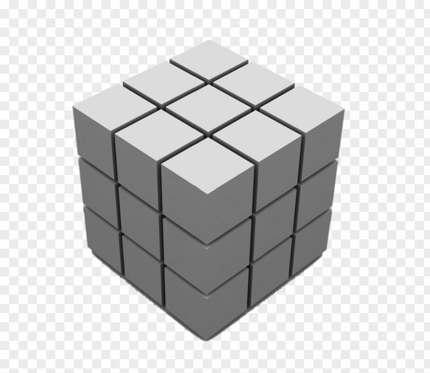 Gray Cube Jigsaw Puzzle Rubiks Revenge Pyraminx PNG