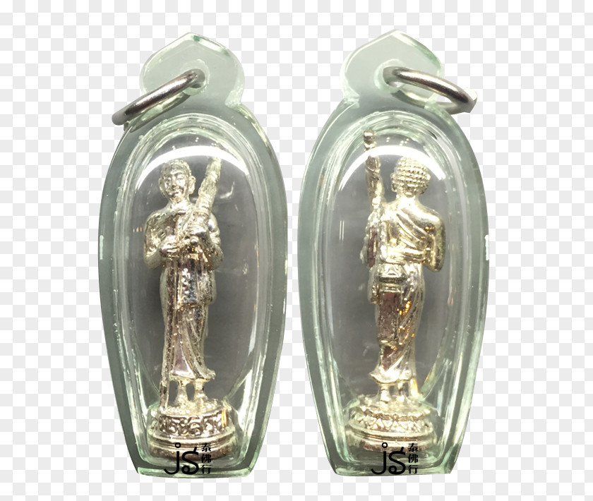 Silver Thai Buddha Amulet Takrut Thailand PNG
