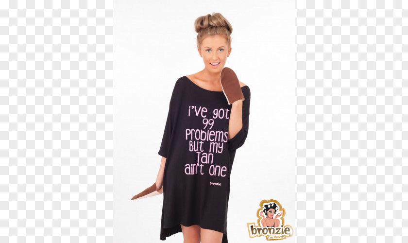 Spray Tan Sleeve T-shirt Shoulder Outerwear Dress PNG