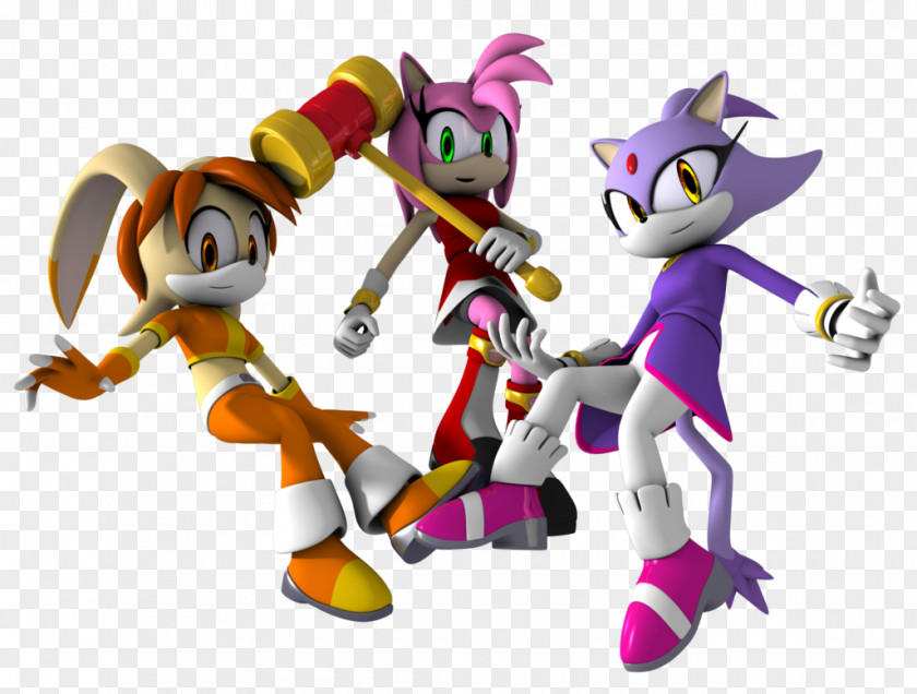 Team Dk Amy Rose Sonic Heroes Cream The Rabbit Tails Unleashed PNG